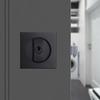 Privacy Pocket Door Lock Square Black Sliding-Door Lock for Barn Contemporary Privacy Square Pocket Door Hardware-Tool