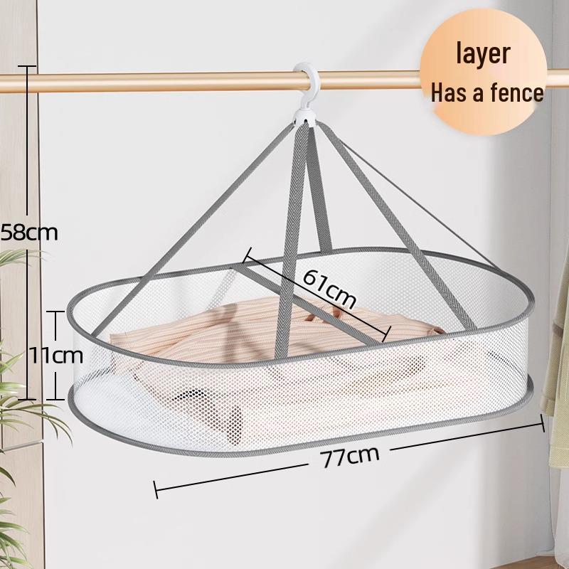 Multifunctional Drying Rack: Sock, Sweater & Underwear Flat Lay Net.