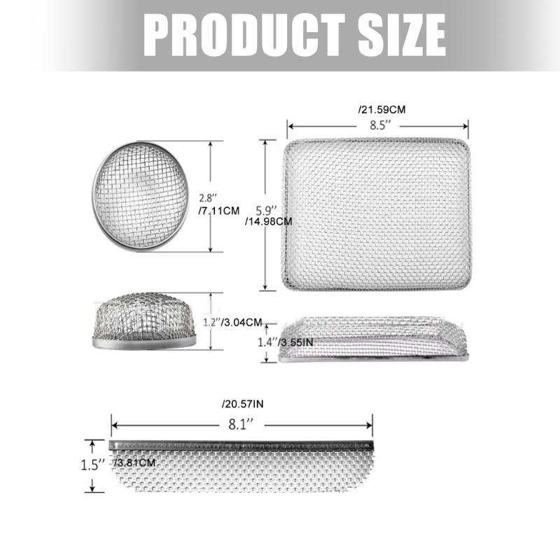 Premium Stainless Insect Screen For RVs Vents With Multi Size Option And Easy Installation Kit Trailer Vent Cover