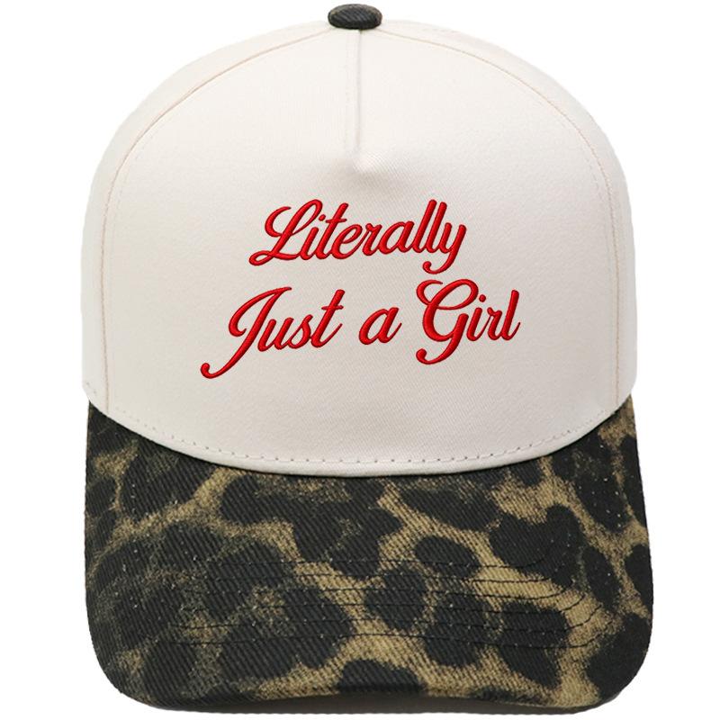 Literally Just a Girl Embroidery Color Matching Truck Driver Hat Fun Shade Daddy Hat