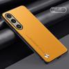 Carbon Fiber Plain Leder Telefon Fällen Für Sony Xperia 10 VI 5 V 1 IV Matte Silikon Weiche Stoßstange Abdeckung Für sony Xperia 1 VI 10 V 5 IV