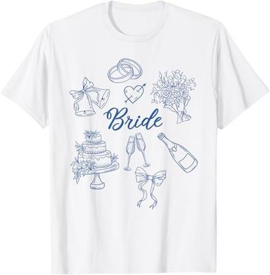 Braut Zukünftige Frau Bow Brautparty Hochzeit Junggesellinnenabschied T-Shirt