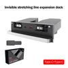 65W USB Hub for Tesla Model Y Juniper 2026 Fast Charger Model 3 Highland Charger Hub 4-Ports Retractable Phone Charger USB Hub