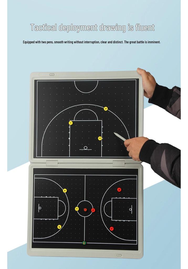 Foldable Electronic Basketball/Football Tactical Board - Extra Large for Training and Professional Competitions