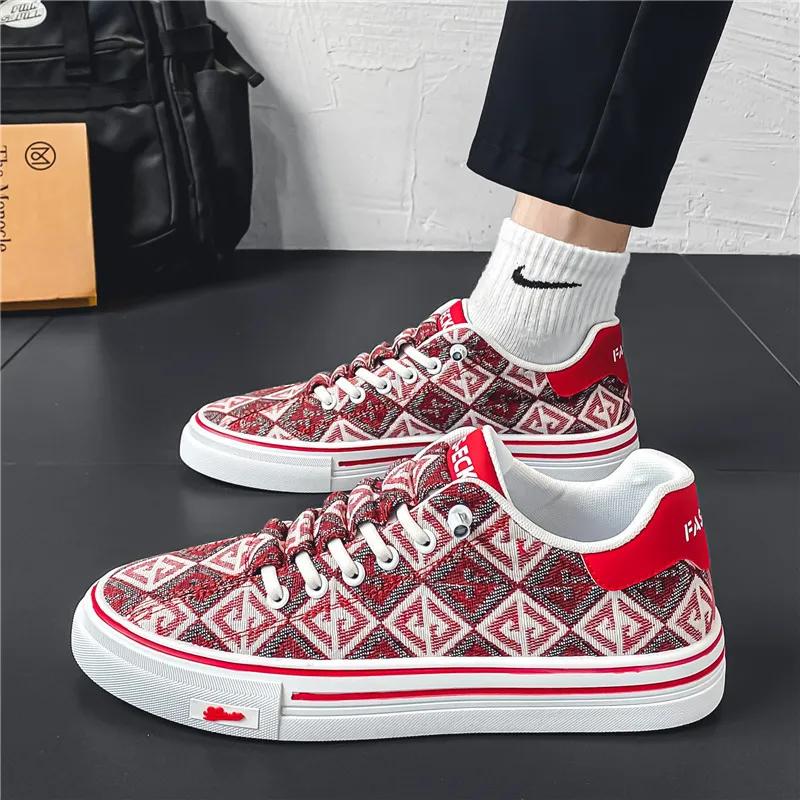 Fashion Men's Vulcanized Shoes  Quality Men's Casual Shoes Comfort Wear-resistant Breathable Male Flats  Para Hombres