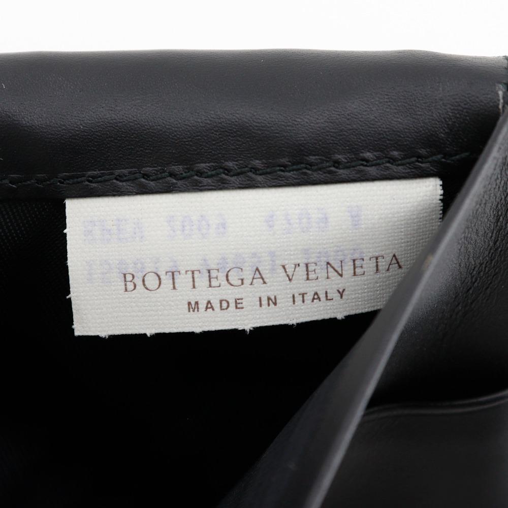 BOTTEGAVENETA Portofel Intrecciato Bifold Piele de vițel pentru bărbați Folosit