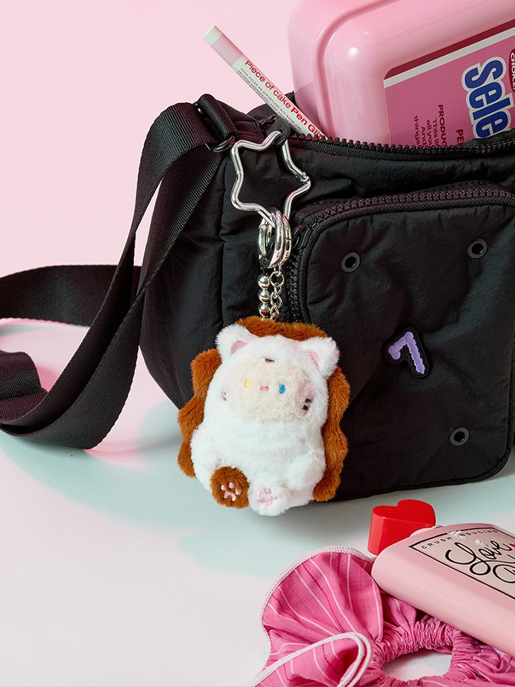 LINE FRIENDS MININI Catnini & Dochini Plush Doll Keychain