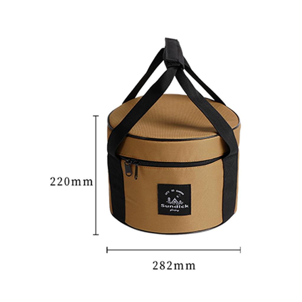 9/14L Dinnerware Organizers Oxford Cloth Pot Storage Bucket Bags Waterproof Camp Bowl Cups Container Cases Bearing 7kg Daily Use