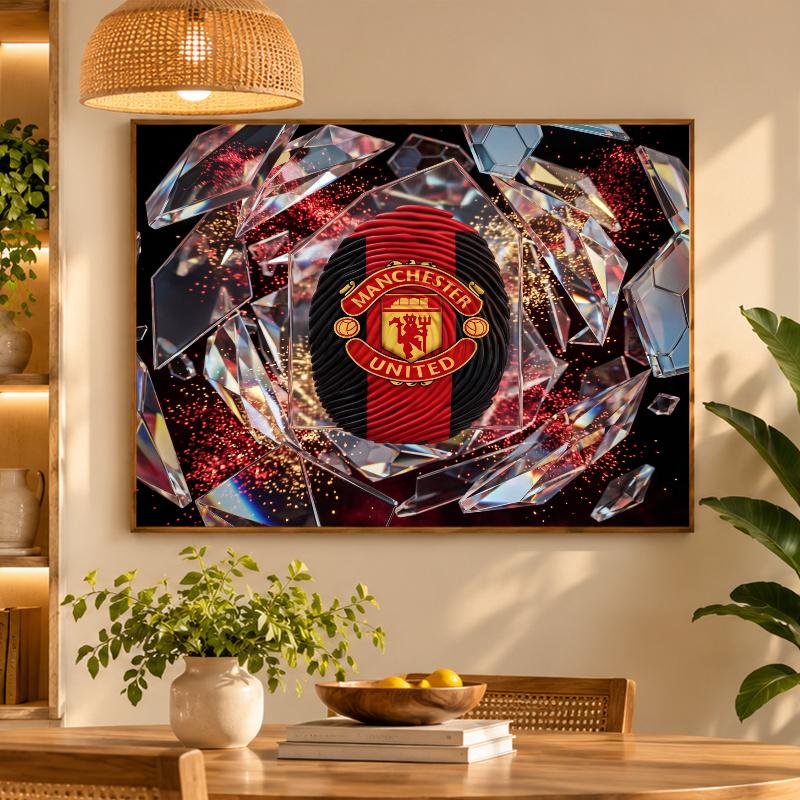 5D Diamond Painting Manchester United DIY Full Drill Diamond Art Kit Home Decoration