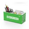 New Plastic Storage Box Simulation Sea Freight Container Model Pen Holder Storage Box Desktop Storage Rack