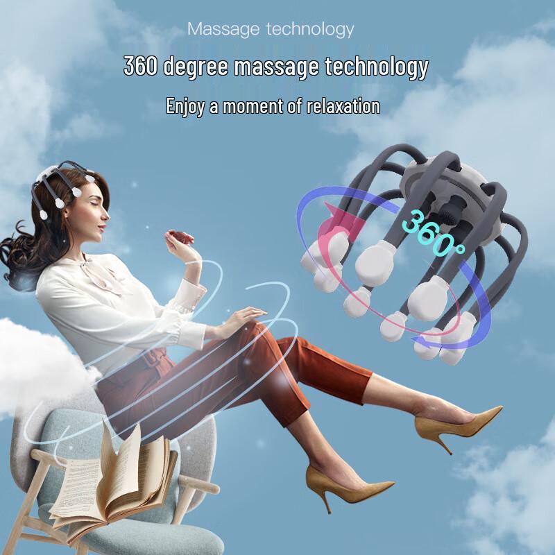 Xinyao Intelligenter Bluetooth Kopfmassagegerät CN-Stecker (Adapter enthalten)