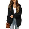 Women's Lantern Sleeve Thick Needle Cardigan New Pocket Knitted Sweater Women's Jacket