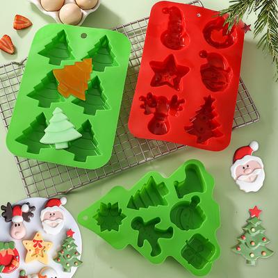 1/5 moules de Noël en silicone Formes irrégulières pour Savon fait main Chocolat et Bonbons Grande taille DIY Cuisson de gâteau Outils de cuisine