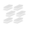 30 PCS  Clear Acrylic Sign Display Holder,Horizontal Slanted L-Shape Acrylic Name Card 7x4 CM