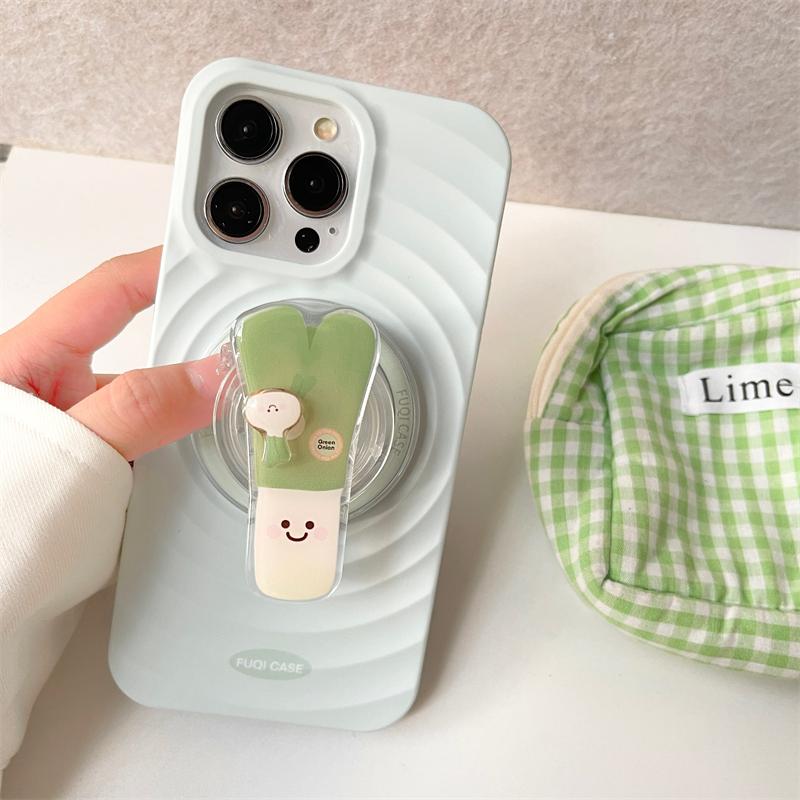Cute Rotate Puppy Vegetable Teeth Magnetic Holder Grip Tok Griptok Phone Stand Holder Support For iPhone For Pad Magsafe Smart