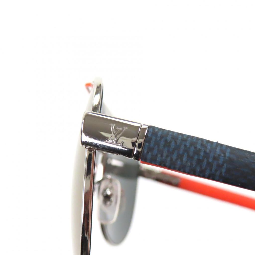 Great LOUIS VUITTON Sunglasses Pacific Pilot Silver Mens Used