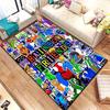 R Rainbows Friends Spielcharakter Druck Teppich rutschfest weich Boden Teppich Spielzimmer Schlafzimmer Geschenk Innen Wohnkultur