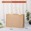 In-Stock Muji-Inspired Plain Linen Tote Bag - DIY Hand-Painted Souvenir & Shopping Jute Bag