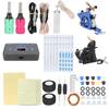Coil Tattoo Machine Kit Power Supply Clip Cord Foot Pedal Needle Tattoo Practice Tool Set