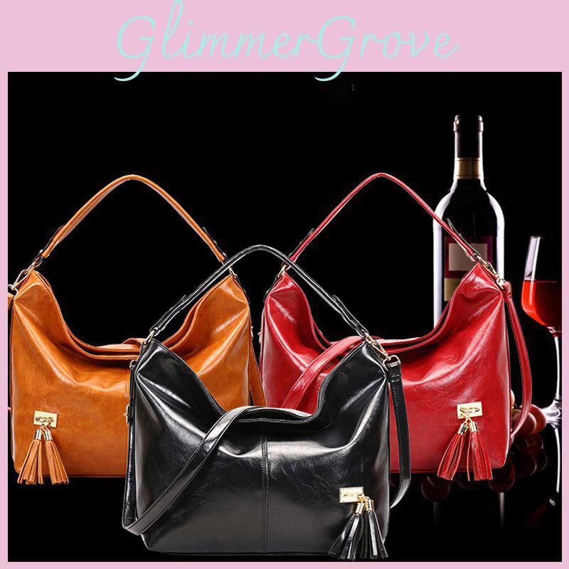 Trendy Women Pu Bucket Bag With Eye-catching Tassels Perfect For Any Occasion