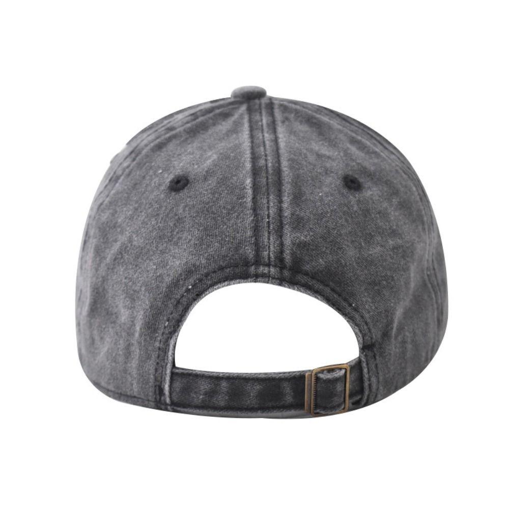 Visors Embroidery Baseball Caps Adjustable Gothic Street Punk Distressed Faded Cap Hip-hop Sunscreen Hats