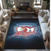 Sydney Roosters Kristall-Samt-Teppich Weich Anti?Rutschfeste Fußmatte Bequemer Wohnzimmer Schlafzimmer Dekor Teppich