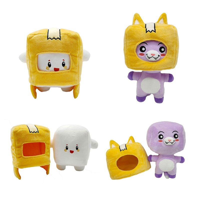 Lankybox Boxy Foxy Rocky Plush Soft Stuffed Toy Kid Game Figure Plushie Doll