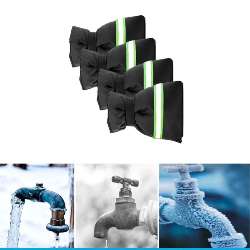 1Pc Waterproof Outdoor Faucet Freeze Protector with Reflective Strips Insulated Cover for Fire Hydrant Hose Bib