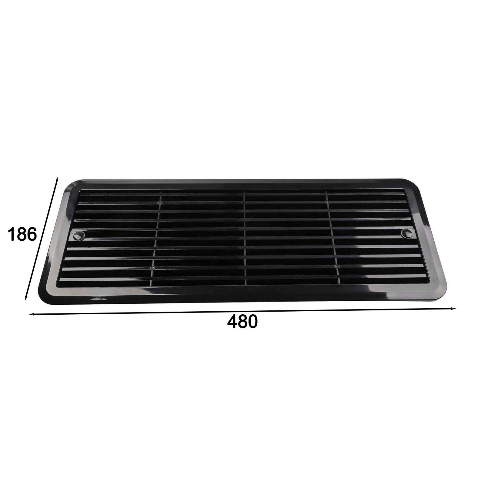 

DIY Friendly Campervan Vent Grille Fridge Vent Mount Long-lasting Design чёрный
