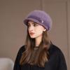 New Rabbit Fur Hat for Women Plus Velvet To Keep Warm Grandma Ear Protector Wool Knitted Hat for Middle Aged and Elderly Mothers