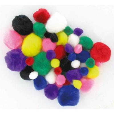 CTOP Assortment of 48 Pompoms 15, 25, 35 Mm