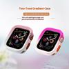 For Apple Watch Series SE3/SE2/SE1/ 6/5/4 44mm/7/8/9 45mm Dual Color TPU Watch Case