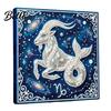 Faux Pearl Painting Kit DIY Kit 12 Zodiac Signs Rhinestone Art Set for Adults Beginners Handmade Wooden Frame Fake Wall Decoration Crafts