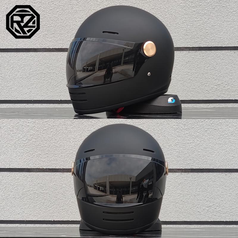 ORZ motorcycle helmet retro cruise full helmet personalized ghost knight helmet ABS material