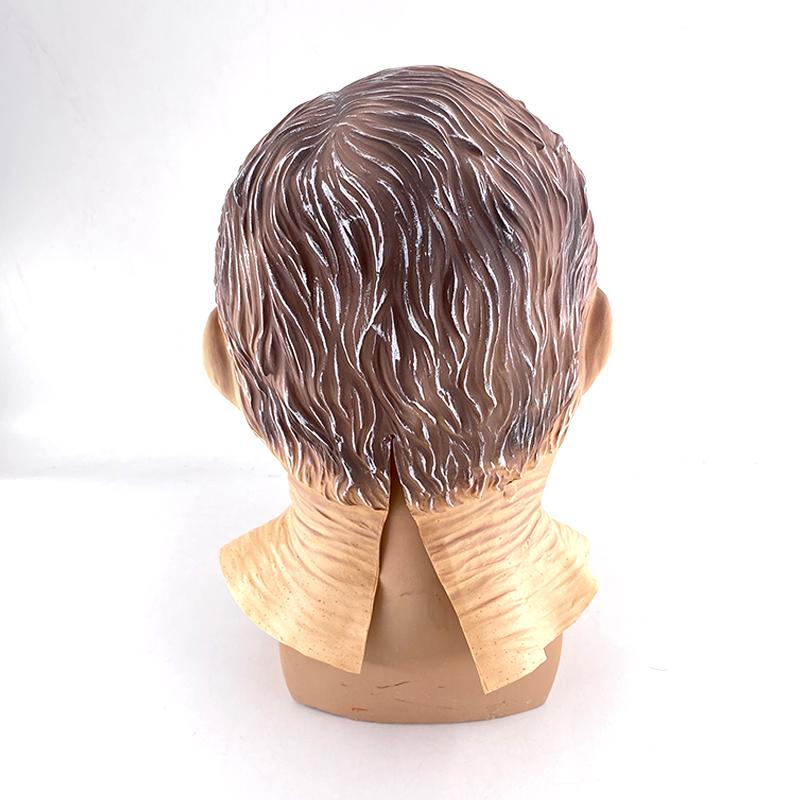 Zaciśnięte Usta Maska Starca Realistyczny Lateksowy Nakrycie Głowy Starca Zmarszczki na Twarzy Nakrycie Głowy na Halloween Cosplay Party Kostium Maska