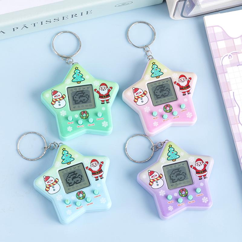 Electronic Pet Game Handheld Virtual Feeding Mini Cartoon Toy Keychain