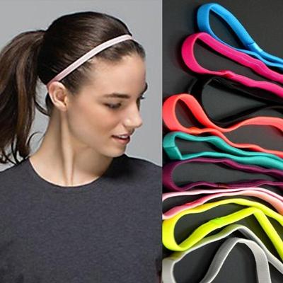 Buy 1 Get 1 Free Men Women Sports Headband Stretch Anti Slip Elastic Rubber Hair Outdoor Gym Running Styling Accessories