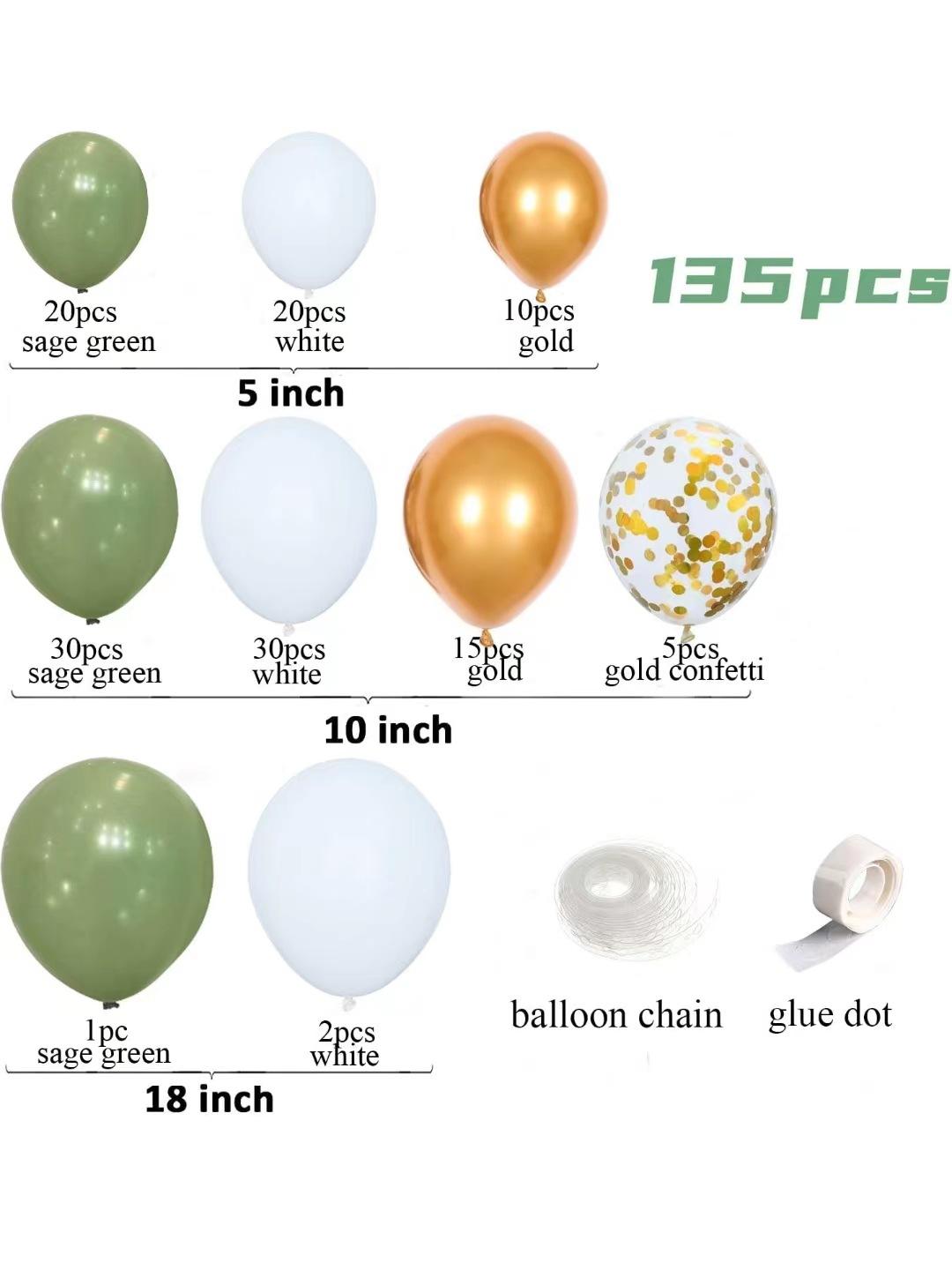 

Винтажный набор цепочки из шаров цвета бобов для оформления сцены на вечеринке по случаю дня рождения, праздничное украшение Set as shown