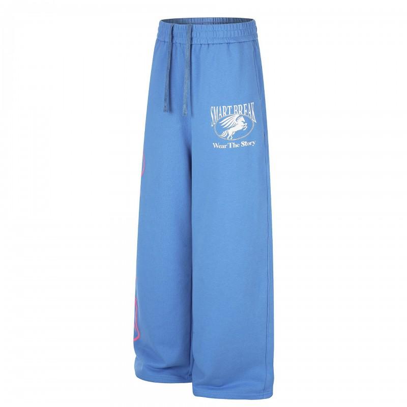 C1005 High Street American Style Graphic Print Loose Straight Leg Sweatpants Teens