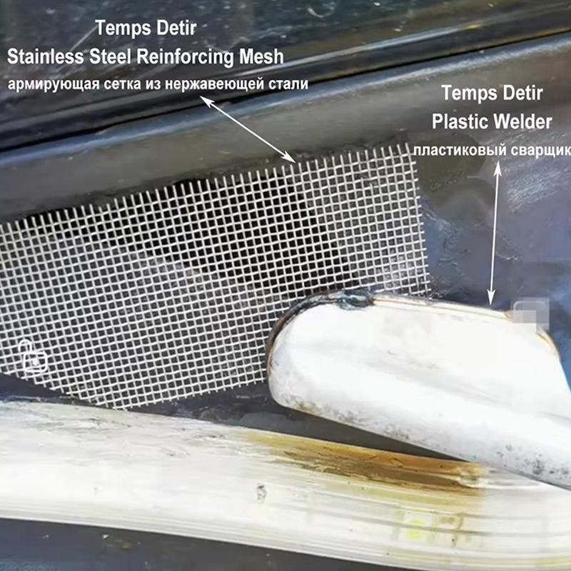 10Pcs 20X15Cm Stainless Steel Mesh Car Bumper Repair Patch Crack Hole Welding Wire Net Guard