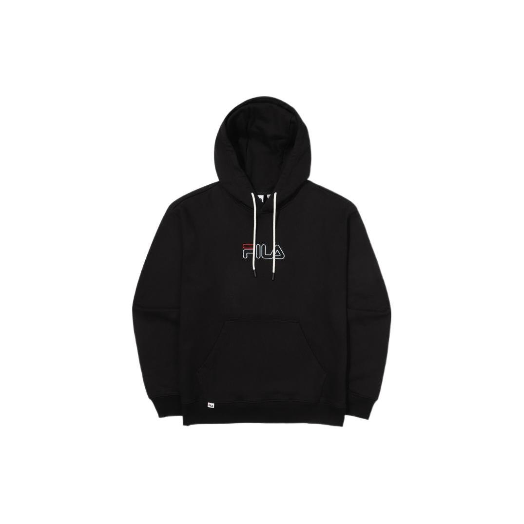 FILA Sweatshirts Unisex Black Hooded Moderate Regular FS2POE3109X-BLK 090