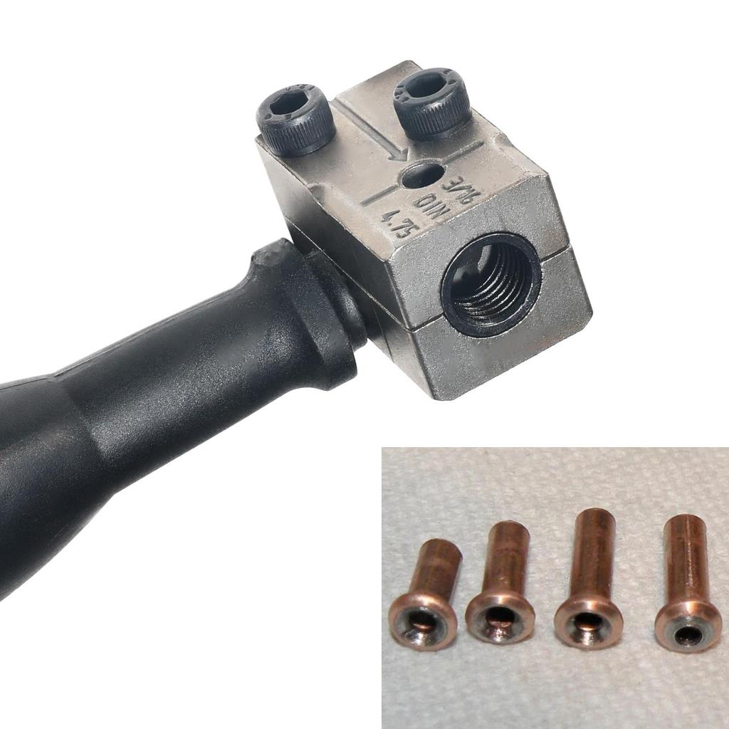 1Pc Double Flaring Tool Metal Handheld Brake Line Double Tool for Motorcycle Automotive Truck Brake Line Flaring Tool