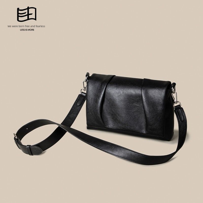 

It s Free. 2025 New Men s Bag Special-Interest Design Small Shoulder Bag Fancy Genuine Leather Shoulder Crossbody Small Square Bag Black