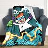 1pc Dexter's Laboratory Cozy Print Blanket Lightweight Warm Flannel Throw Blanket For Sofa, Bed, Living Room