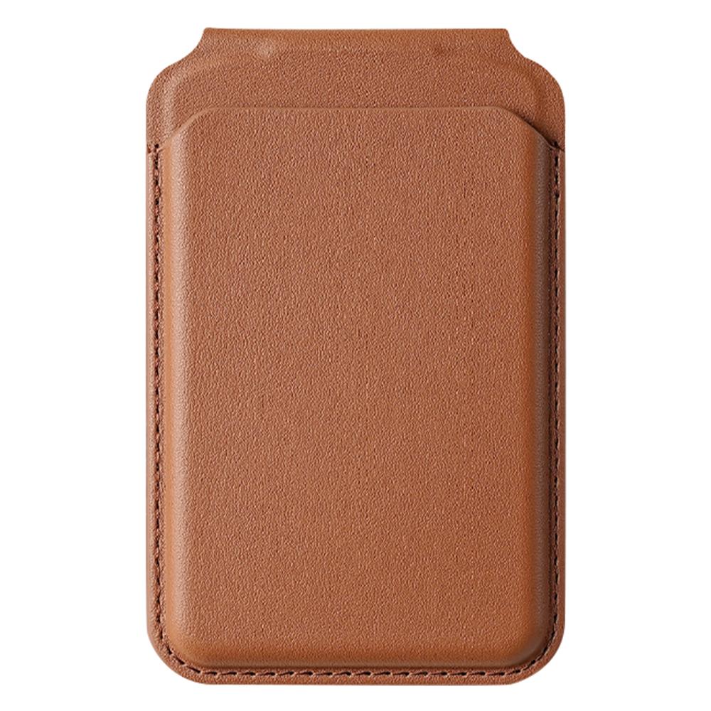 Bi-Fold Phone Card Bag PU Leather Magnetic Card Holder with Foldable Kickstand Function