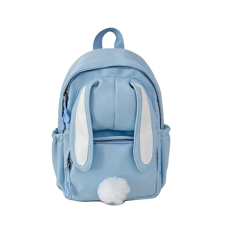 

Женский рюкзак с рисунком кролика, школьный рюкзак для школьников, детский рюкзак синий