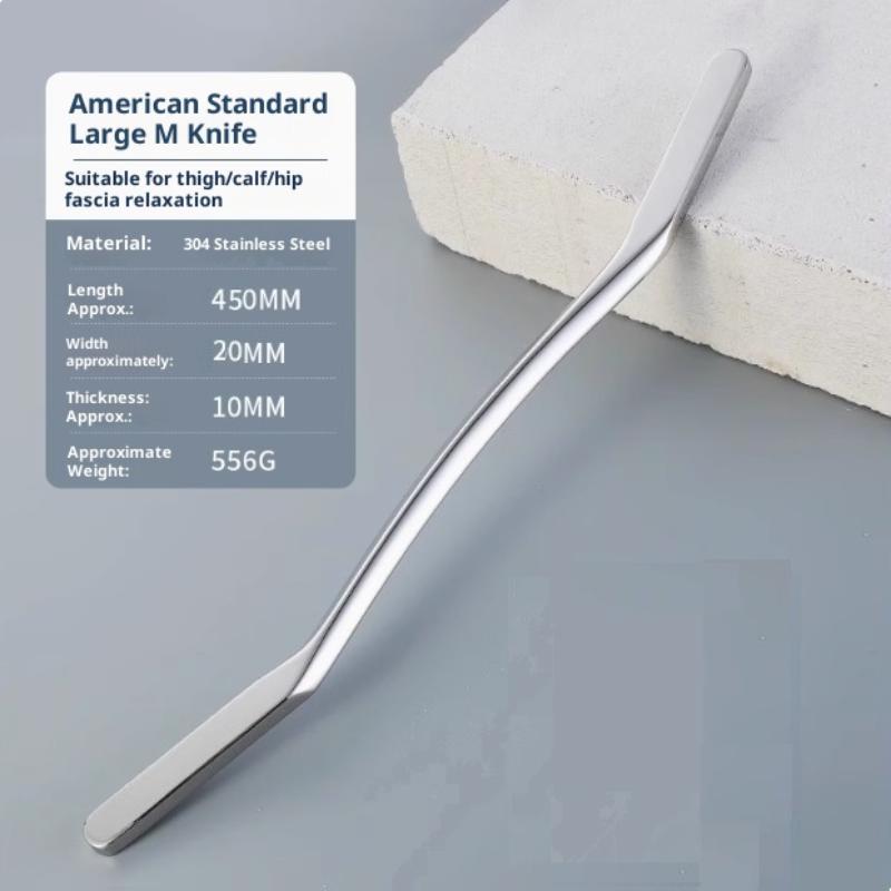 M Size Gua Sha Scraping Massage Tool - Soft Tissue Therapy Knife in 304 Stainless Steel