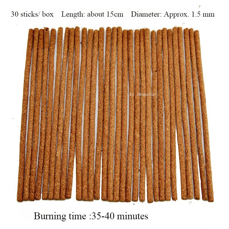 30sticks/Box Natural Stick Incense Nepalese Monkey Temple Tibetan Incense Sandalwood Jasmine  Indoor Air Purification Joss Stick
