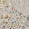 Cute 5D Nail Art Stickers Lace Multistyle Nail Decals Rose Flower Manicure Decal DIY Nails