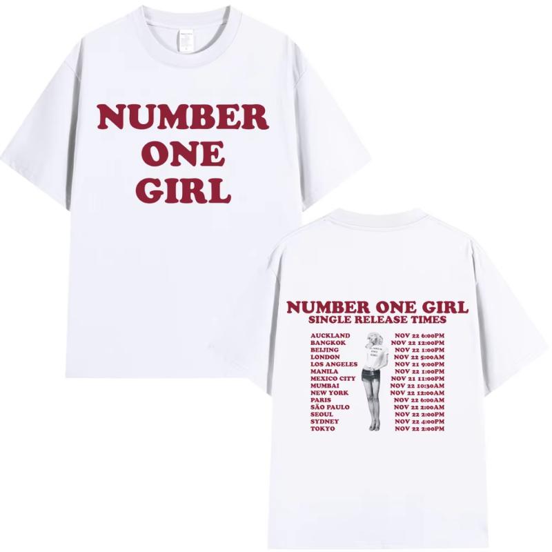 Ros Number One Girl T Shirt Unisex Unisex Clothing Harajuku Tshirt Y2k Unisex High Quality Cotton Short Sleeve Tee Shirt Fans Gift